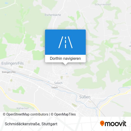 Schmidäckerstraße Karte