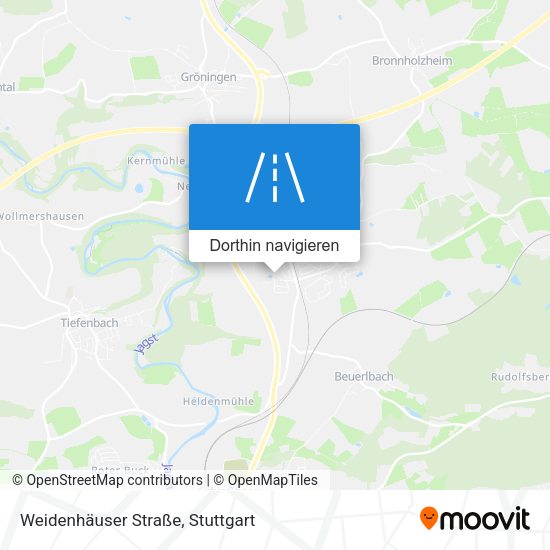 Weidenhäuser Straße Karte