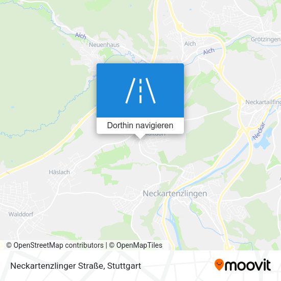 Neckartenzlinger Straße Karte