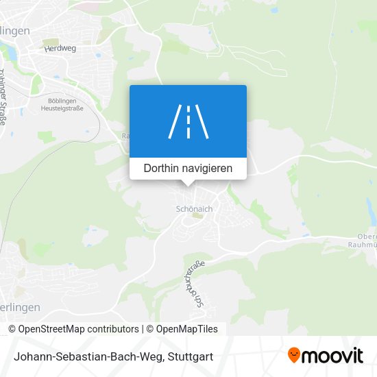 Johann-Sebastian-Bach-Weg Karte