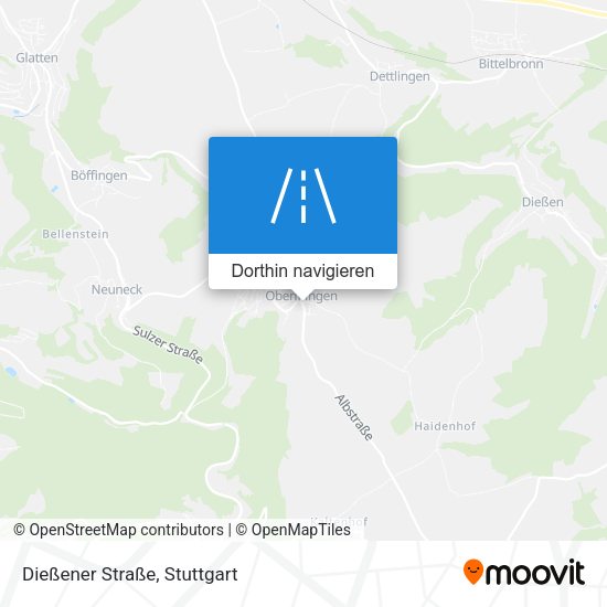 Dießener Straße Karte