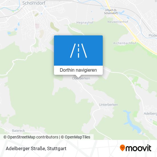 Adelberger Straße Karte