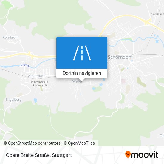 Obere Breite Straße Karte