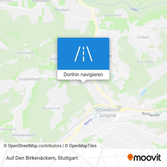 Auf Den Birkenäckern Karte