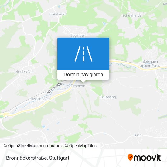 Bronnäckerstraße Karte