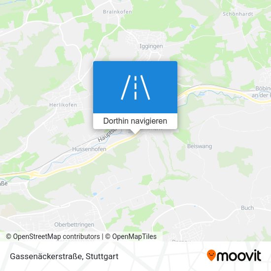 Gassenäckerstraße Karte