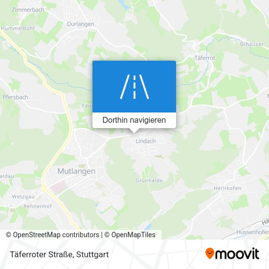 Täferroter Straße Karte