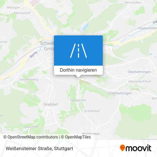 Weißensteiner Straße Karte