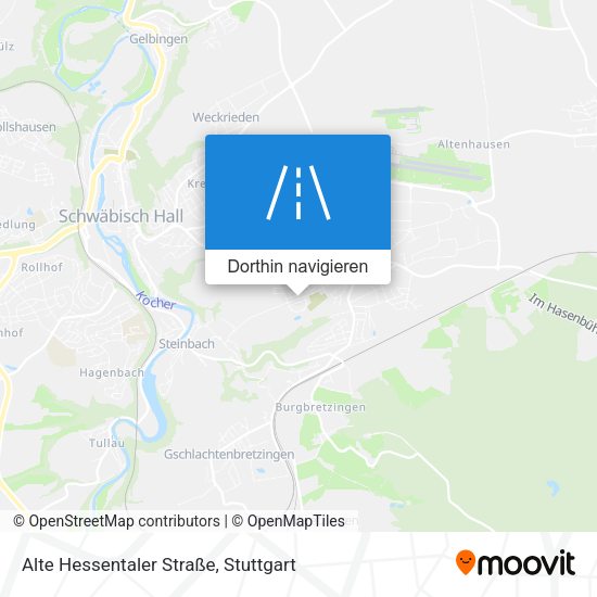 Alte Hessentaler Straße Karte