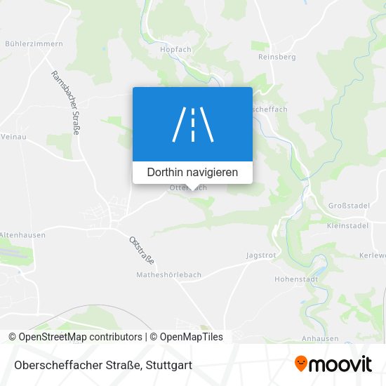 Oberscheffacher Straße Karte