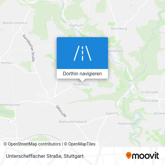 Unterscheffacher Straße Karte
