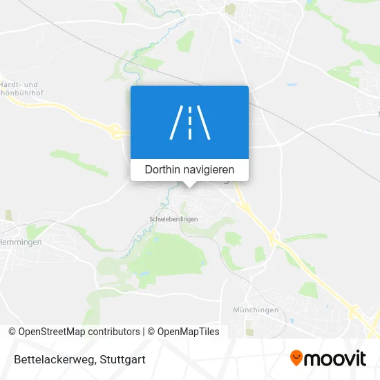 Bettelackerweg Karte