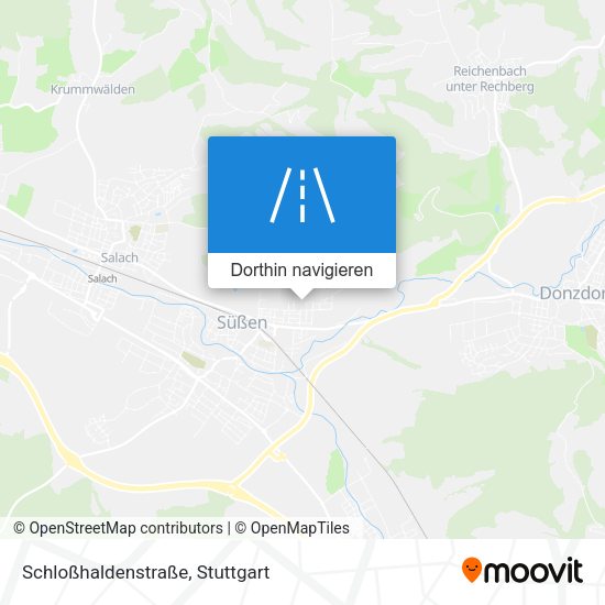 Schloßhaldenstraße Karte