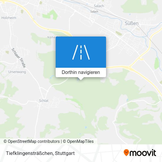 Tiefklingensträßchen Karte