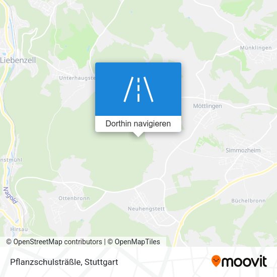 Pflanzschulsträßle Karte