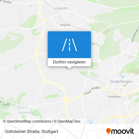 Gültsteiner Straße Karte