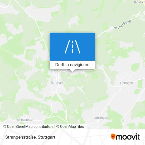 Strangenstraße Karte