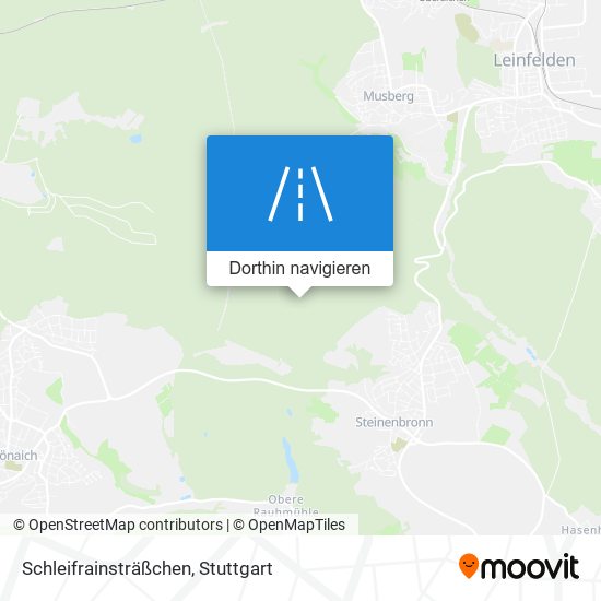Schleifrainsträßchen Karte