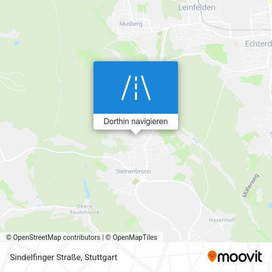 Sindelfinger Straße Karte