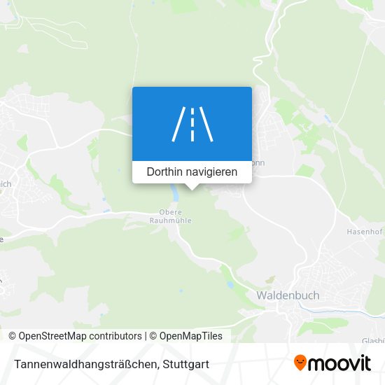 Tannenwaldhangsträßchen Karte