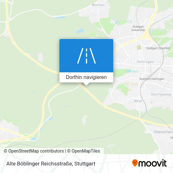 Alte Böblinger Reichsstraße Karte