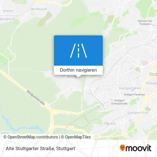 Alte Stuttgarter Straße Karte