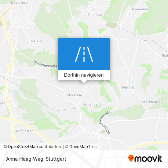 Anna-Haag-Weg Karte