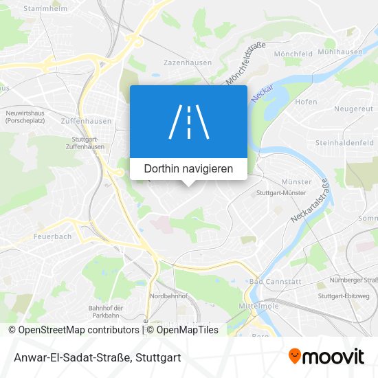 Anwar-El-Sadat-Straße Karte