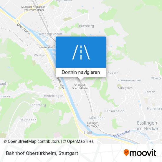 Bahnhof Obertürkheim Karte