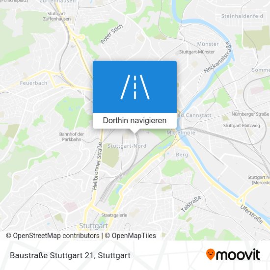 Baustraße Stuttgart 21 Karte