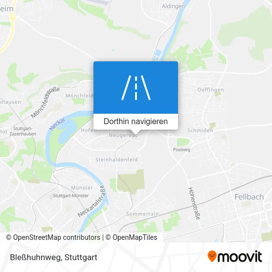 Bleßhuhnweg Karte