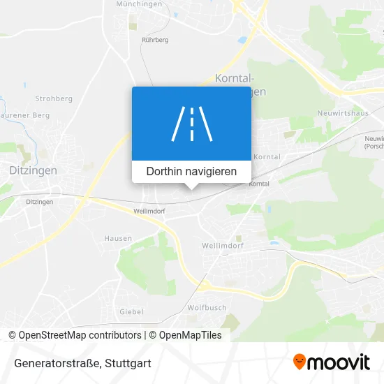 Generatorstraße Karte