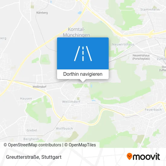 Greutterstraße Karte