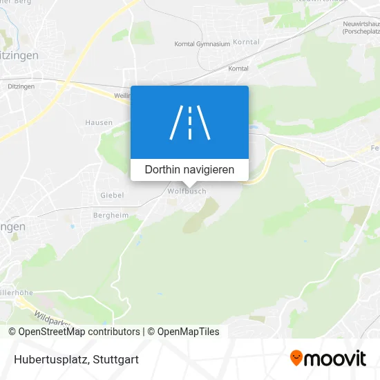 Hubertusplatz Karte