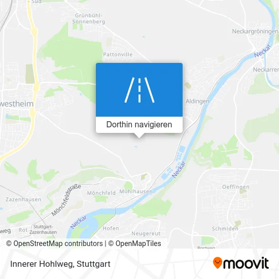 Innerer Hohlweg Karte