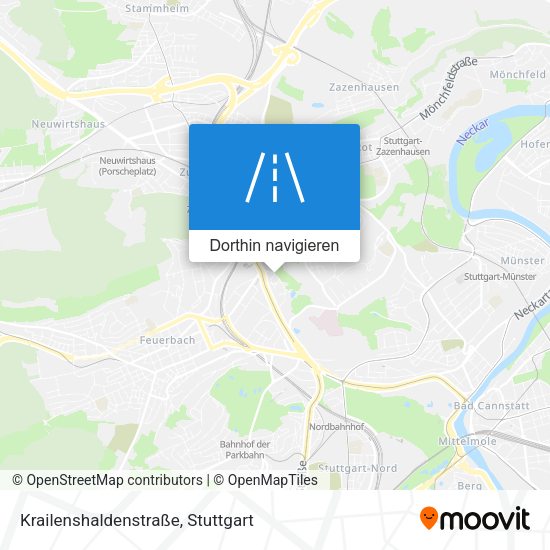 Krailenshaldenstraße Karte