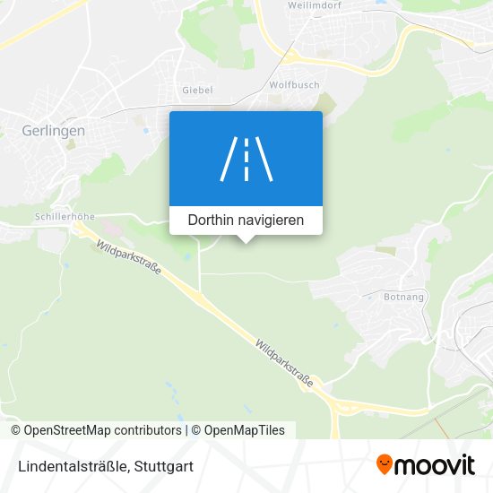 Lindentalsträßle Karte