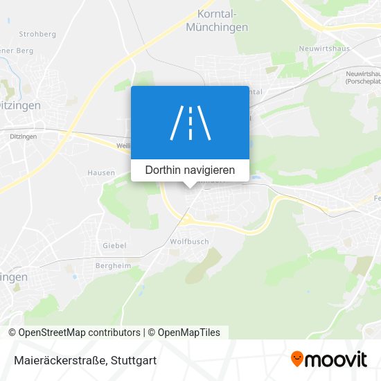 Maieräckerstraße Karte
