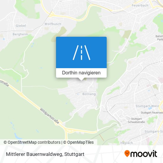 Mittlerer Bauernwaldweg Karte