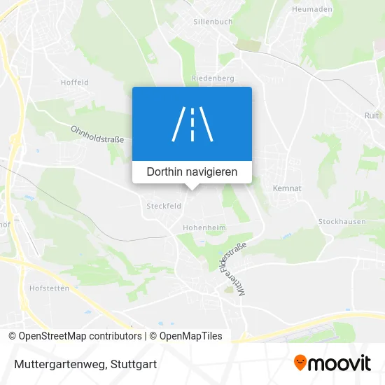 Muttergartenweg Karte