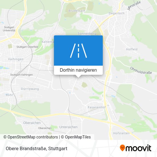 Obere Brandstraße Karte