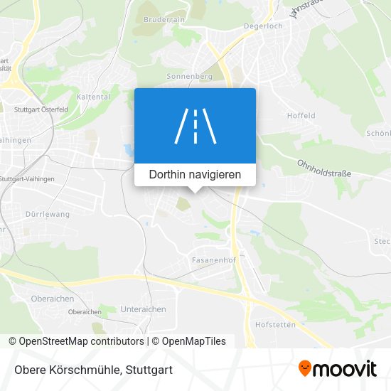 Obere Körschmühle Karte