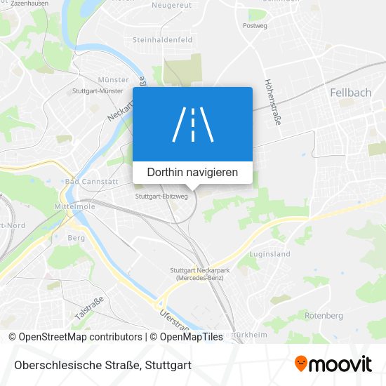 Oberschlesische Straße Karte