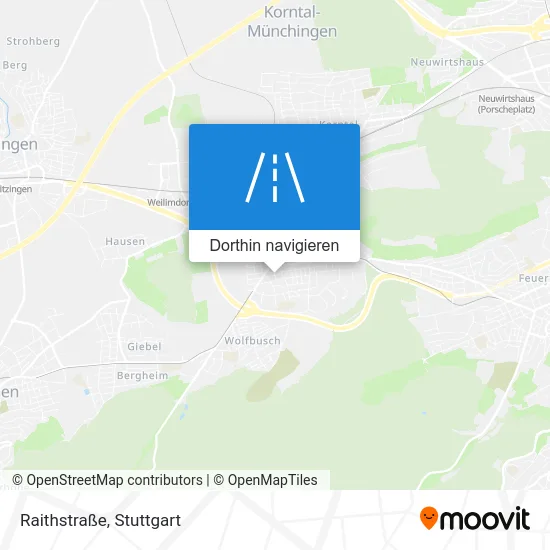 Raithstraße Karte