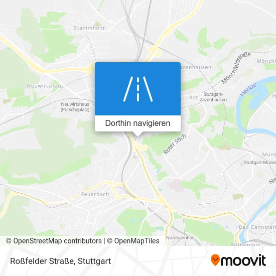 Roßfelder Straße Karte