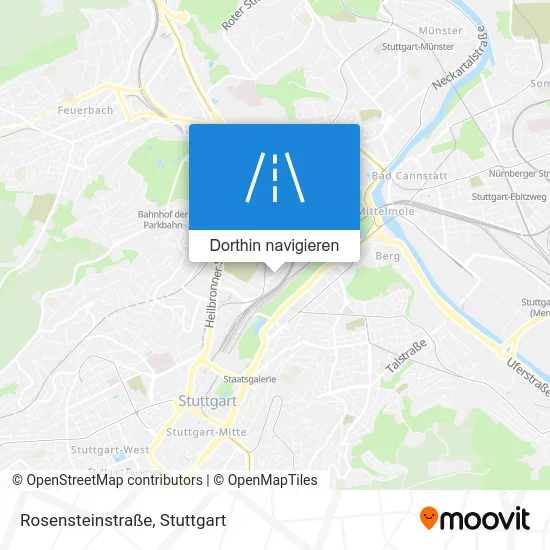 Rosensteinstraße Karte