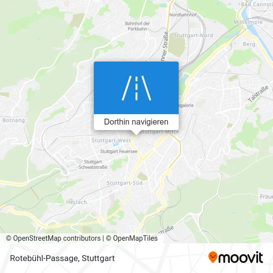 Rotebühl-Passage Karte