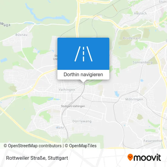 Rottweiler Straße Karte