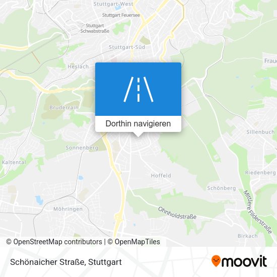 Schönaicher Straße Karte
