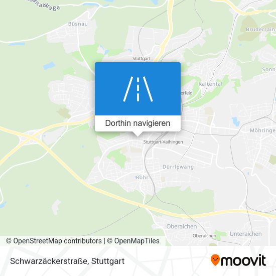 Schwarzäckerstraße Karte